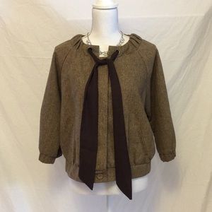 Attention Brown Tweed Pageboy Blazer Jacket